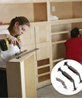 Heavy Duty Universal Lid Support Hinges For Wooden Boxes And Cabinets Snag This Dang Solid 4 Pack Iron Set in use with drill.