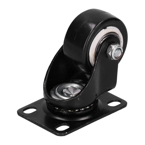 Jauarta Caster Wheel, Heavy Duty 40mm Diameter with black PVC wheel and steel mounting plate for secure installation.