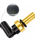 Straight Up Temperature Sender Sensor For Engine Coolant Temps On Chevy Malibu Sonic Cruze Trax Spark Trailblazer, close-up view showing details.