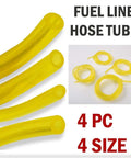 Four Size Fuel Line Hose Kit For 2 Cycle Small Engines Fits Trimmers Blowers Chainsaws And Lawn Mowers Includes Four Common Id And Od Sizes With Four Feet Of Fuel Line For Easy Replacement And Wide Compatibility Budget Friendly