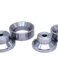 Two Piece Dimple Die Set For Sheet Metal Fabrication, 2.25 In And 2.75 In Dies, heavy duty metal tools on white background
