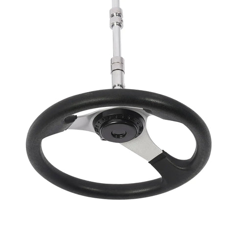 Front Steering Modification Kit For 168cc ATV Go Kart DIY 640mm Steering Gear Rack Joint Tie Rod And Wheel Assembly Set