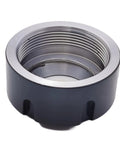 ER32 UM Collet Clamping Nut With Dynamic Balance Holes For CNC Milling Chuck Holder Lathe, showing threaded interior, hardened 42Cr steel