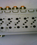 Used Pneumatic Assembly With Fittings And Attached Part Number Manifold For Industrial Pneumatic Systems In Good Condition
