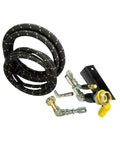 Propane Remote Fill Kit For RV And Motorhome Autogas Tanks With Mounting Bracket and accessories, including hoses and valves