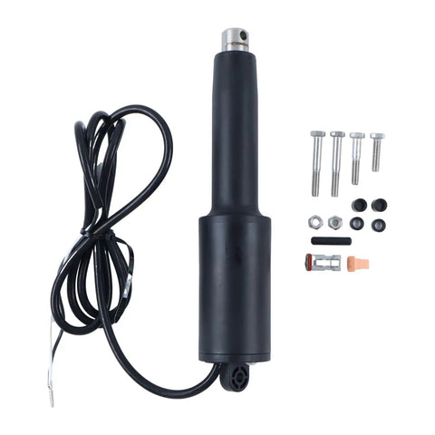 12V Linear Actuator For Trolling Tab System 13 Inch Length 4.25 Inch Stroke Direct Fit Easy Install Heavy Duty 15060 001 15060001 Marine Boat Accessory with cable and hardware