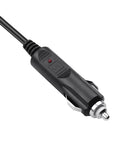 12V Dc Cigarette Lighter Power Adapter Cable With 5 5Mm Male Connector Plug For Dash Cam And Portable Cooler Ride Ready Cord close-up view of connector