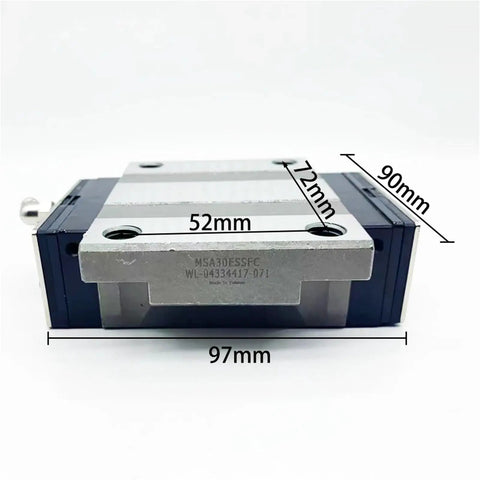 High Precision Linear Guide Bearing Slider Block For MSA30ESSFC 1 Piece showing dimensions in millimeters