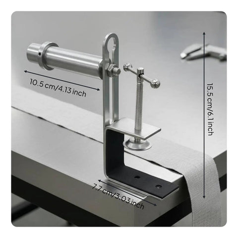 Pro Grade Drawstring Threader And Waistband Inserter For Sewing Projects Stainless Steel Jig With Adjustable Pillar And Guide Loop Easy Clamp Mount For Hoodies And Garment Repairs, 15.5 cm