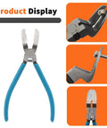 Heavy Duty Diagonal Cutting Pliers And Wire Flush Cutters With Sleek Non Slip Rubber Handles for easy snipping and stripping.