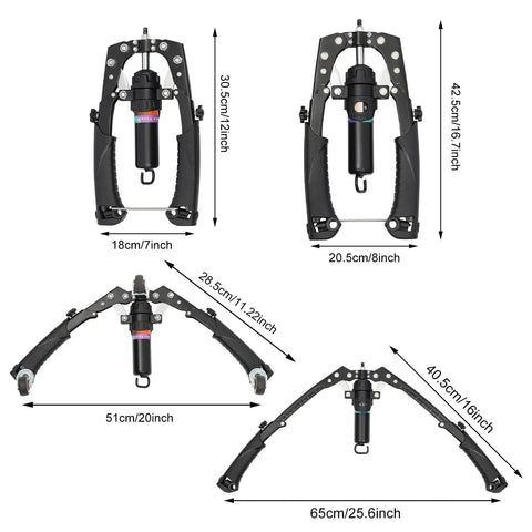 Mymus CoreFlex Twister Pro Hydraulic Chest Press And Ab Roller Wheel Set Adjustable Resistance Arm Exerciser dimensions and features.