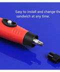 6mm Rotary Flexible Shaft Angle Grinder Attachment Smooth Operator For Nitty Gritty Detail Work Lightweight Heavy Duty Construction close-up with soft grip handle and connector.