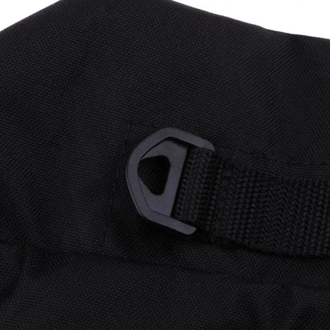 Close-up of black buckle on Lightweight Portable Drawstring Gear Bag For Scuba Diving And Underwater Gear Storage