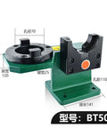 Heavy Duty Stainless Steel Cnc Machining Center Stand With Bt30 Bt40 Bt50 Tool Holder Mount showing BT50 tool holder specifications.