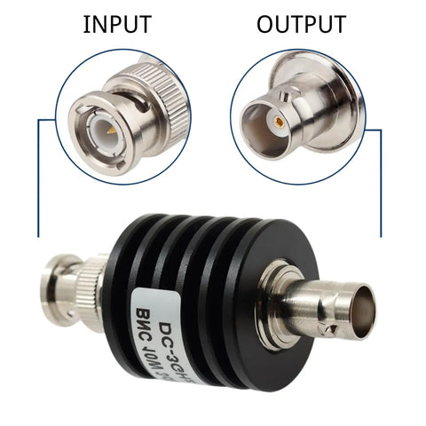 Beefed Up High Power 30dB BNC Attenuator 10W 50 Ohm Coax RF Attenuator 3GHz Male To Female Connector For Ham Radio And UHF Antenna