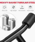 Close-up of heavy gauge tubular steel for Badass Saddlebag Guard Crash Bar For Harley Touring Motorcycles.