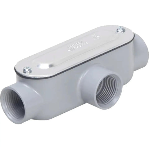 RLT200 Threaded T Type Conduit Body For Electrical Installations With Die Cast Aluminum Body And Stamped Steel Cover 2 Inch