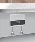 Electric Tankless Water Heater 110v With Digital Display for Instant Hot Water On Demand mounted under kitchen sink