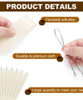 Hands holding Teflon tape and heating element from 8 Inch Impulse Sealer Replacement Parts Kit With 10 Heat Seal Strips And 10 Heating Elements.