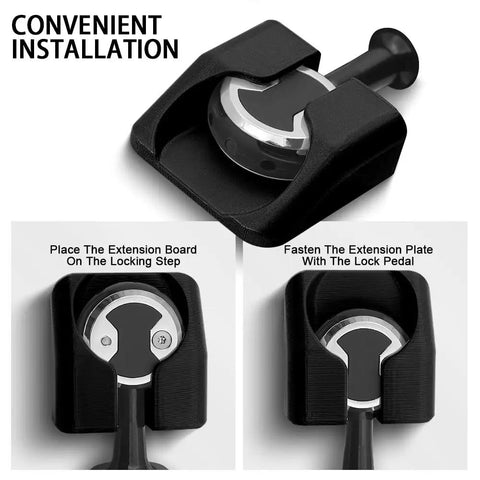 Flat Pedal Converter With Self Locking Mechanism, Ultra Lightweight Anti Slip Pedal Cover For Wahoo SpeedPlay, installation view
