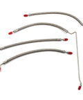 Trim Tilt Hydraulic Ram Cylinder Hose Kit For Alpha One And Bravo Outdrives, Replaces 9B-104 And 9B-121 Trim Cylinders, Includes Lines