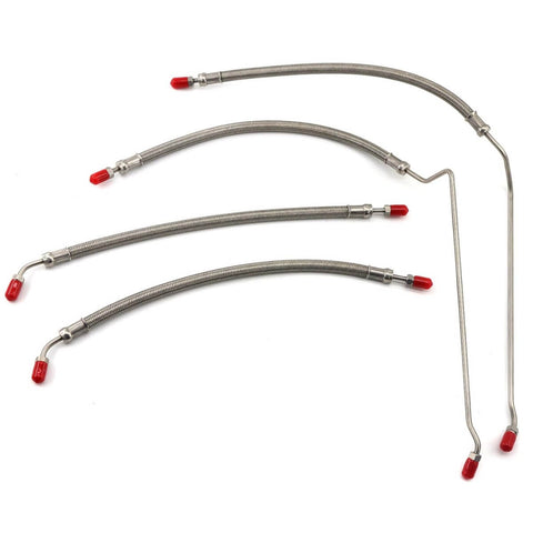 Trim Tilt Hydraulic Ram Cylinder Hose Kit For Alpha One And Bravo Outdrives, Replaces 9B-104 And 9B-121 Trim Cylinders, Includes Lines