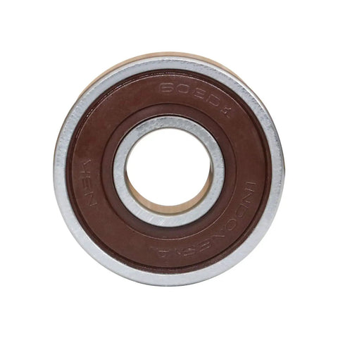 608-2RS 608DD Precision Ball Bearings 8x22x7mm with double rubber seal, pre-lubricated, front view