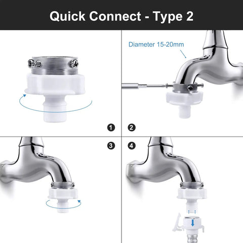 Heavy Duty Washing Machine Hose Kit With 90 Degree Elbow Quick Connect Portable Water Inlet Supply Line For Most Washing Machines Easy Hookup Three Layer Design High Pressure Corrosion And Wear Resistant