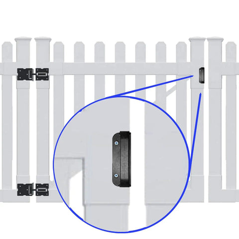 Universal Nylon Gate Handle Pull Black Heavy Duty Gate Hardware That Just Works On Wood Metal And Vinyl Gates 1 Pack