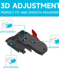 3D adjustment feature for Built Like A Tank Six Pair Undermount Drawer Slides with Soft Close for precise fit.