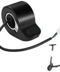 Electric Scooter Thumb Throttle Plug And Play With A 3 Wire Female Connector For Gotrax GXL V2 Apex Apex Pro Apex XL XR Elite Easy Install And Smooth Acceleration For Quick Scooter Rides, featuring black circular design and cable