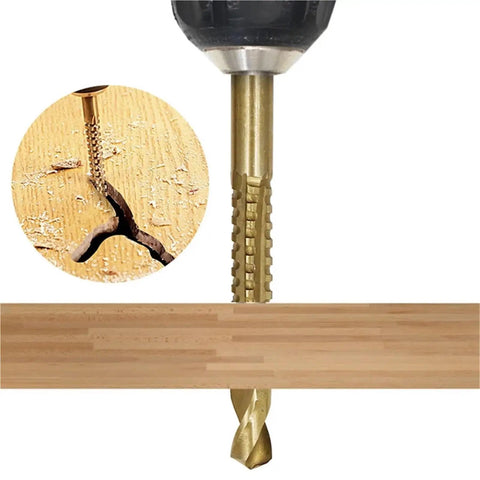 Six Piece Step Drill Bit Kit With Cool Triangle Handles For Metal And Wood, Heavy Duty HSS Hole Cutter Tool For Electric Drills And Bench Tools That Works Like A Champ drilling wood