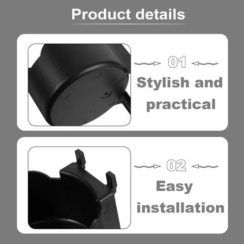 Black Plastic Aerosol Can Holder Wall Mount Organizer For Spray Bottles And Cans product details, stylish and practical design