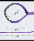 2-Pack Heavy Duty Lifting Straps 1.2 Inch By 8 Foot, 2200 Lbs Capacity Per Sling; close-up view highlighting loop and length.