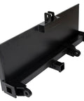 Heavy Duty 3 Point Hitch Adapter For Skid Steer Mount Plate Quick Tach Universal Fit Ready To Roll Grade 50 Steel in black finish