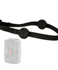 Helmet Strap Mount Accessory With Two Magnetic Mounts And Screw In Feature For Hard Hats And Fire Safety Helmets Extra Sticky Material For Strong Grip Secure Attachment For Your Bright Flashlight On Safety Gear