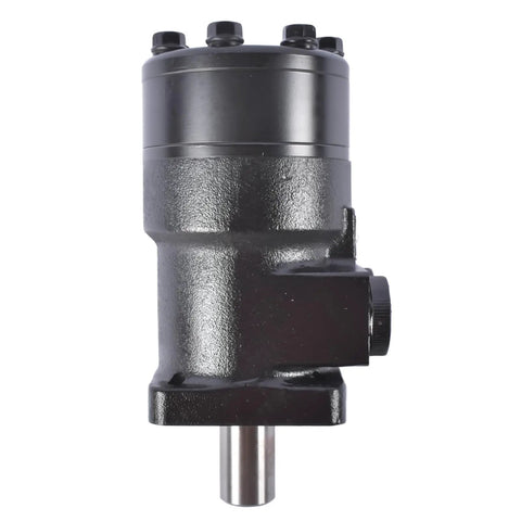 Replacement Hydraulic Motor For H Series Equipment - OE 101-1100-009, 1011100009, 101-1100 Compatible, High Torque And Smooth Rotation, Efficient Power Transmission For Machinery And Heavy Duty Vehicles, black metal housing, shaft view