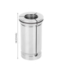 Beefy Straight Shank Collet Adapter for CNC Routers and Lathes with High Precision Clamping, 65Mn Material, 20mm Size, Chamfered Inner Hole