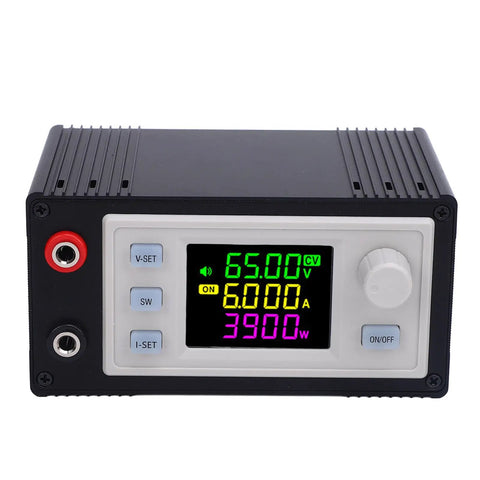 Adjustable DC Voltage Regulator 12V To 72V Input, 0V To 65V Output, 390W 6A CNC Lab Benchtop Power Supply With Full View VA LCD