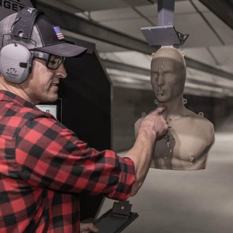 3D Silhouette Targets 21.5 By 14 Inches With Lightweight Face And Torso Design For Shooting Practice And Training, Includes