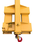 Industrial Grade 5 Ton Forklift Telescopic Bidirectional Jib Boom With Slick Two Way Pivot For Swallowing Steel Pipes And Killing Grunt Work On Tight Sites, yellow crane attachment