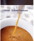 Semi Automatic Coffee Machine For Home Use brewing espresso with 15BAR stable pressure for domestic Italian style coffee.