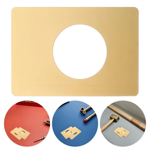 6pcs Stainless Steel Door Lock Repair Plate Kit for Knob And Handle. Durable Rustproof Lever Fixing Cover Coating Keeps Kitchen And Bathrooms Airtight.