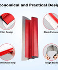 Pro Grade Drywall Skimming Blade Set With 16 Inch And 24 Inch Blades Semicircular Blade 37 To 67 Inch Extension Handle Features