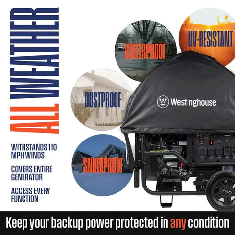 WGenTent XL Generator Running Cover For Large Open Frame Generators Keeps WGen20000 And WGen14500 Series Safe In Rain Snow