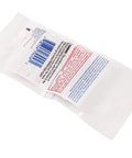 Back view of GM Original Equipment Red High Strength Thread Locker 0.20 Oz packaging for auto bolts