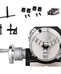 Quick Change Indexing Head Dead On Precise 360 Degree Rotary Table with accessories, heavy duty milling tool, cast iron, dual mount.