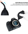 Soft Tip Silicone Air Blower For Cameras And Gadgets Super Handy Dust Cleaner with Microfiber Cloth cleaning camera sensor