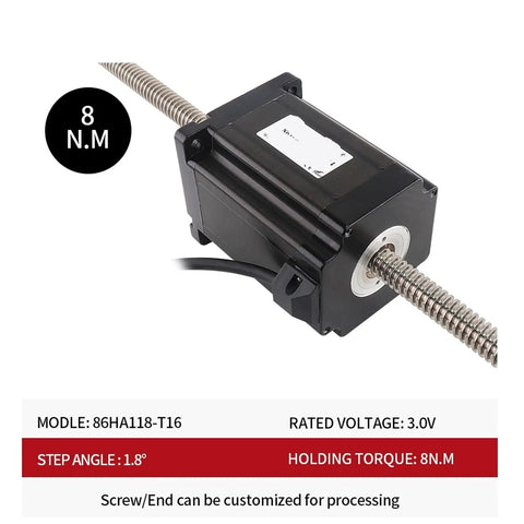 Professional Grade Nema34 Lead Screw Stepper Motor 6.0 Amps Packs Serious Punch 8 Nm Torque Smooth Operation For Cnc Router And Automation Builds Built Like A Tank