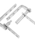 Heavy Duty Auto Close Door Hinges, Stainless Steel, Dual Rotation Concealed Half Waist Design, Hidden Door Bookcase Hinge